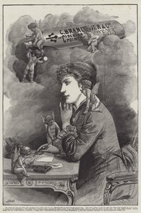 广告，C Brandauer和公司的圆形尖笔 作者 约翰·巴格诺德·伯吉斯